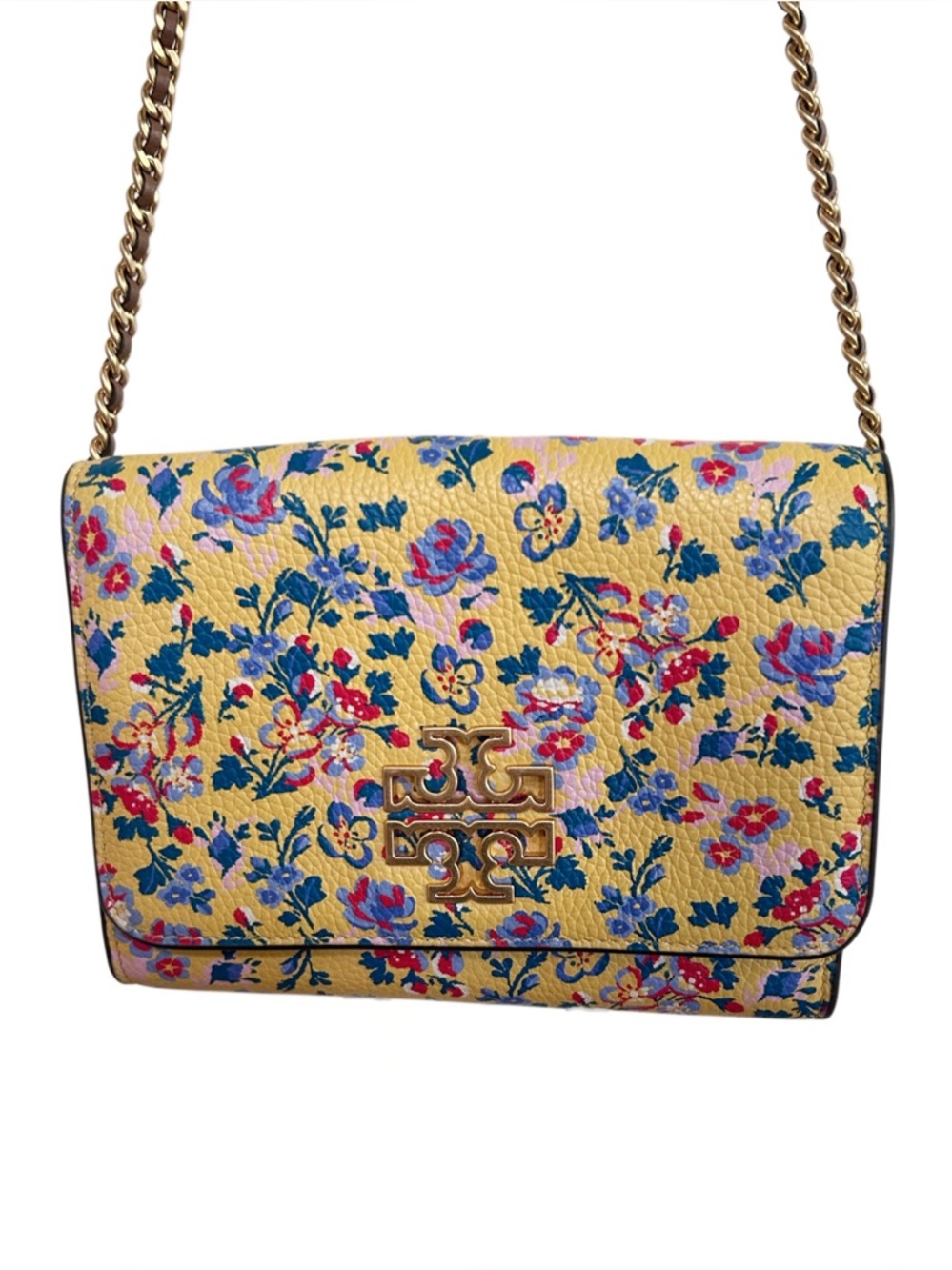 TORY BURCH Britten Crossbody Wallet Crossbody Printed, Liberty Floral - LIKE NEW - Picture 3 of 12